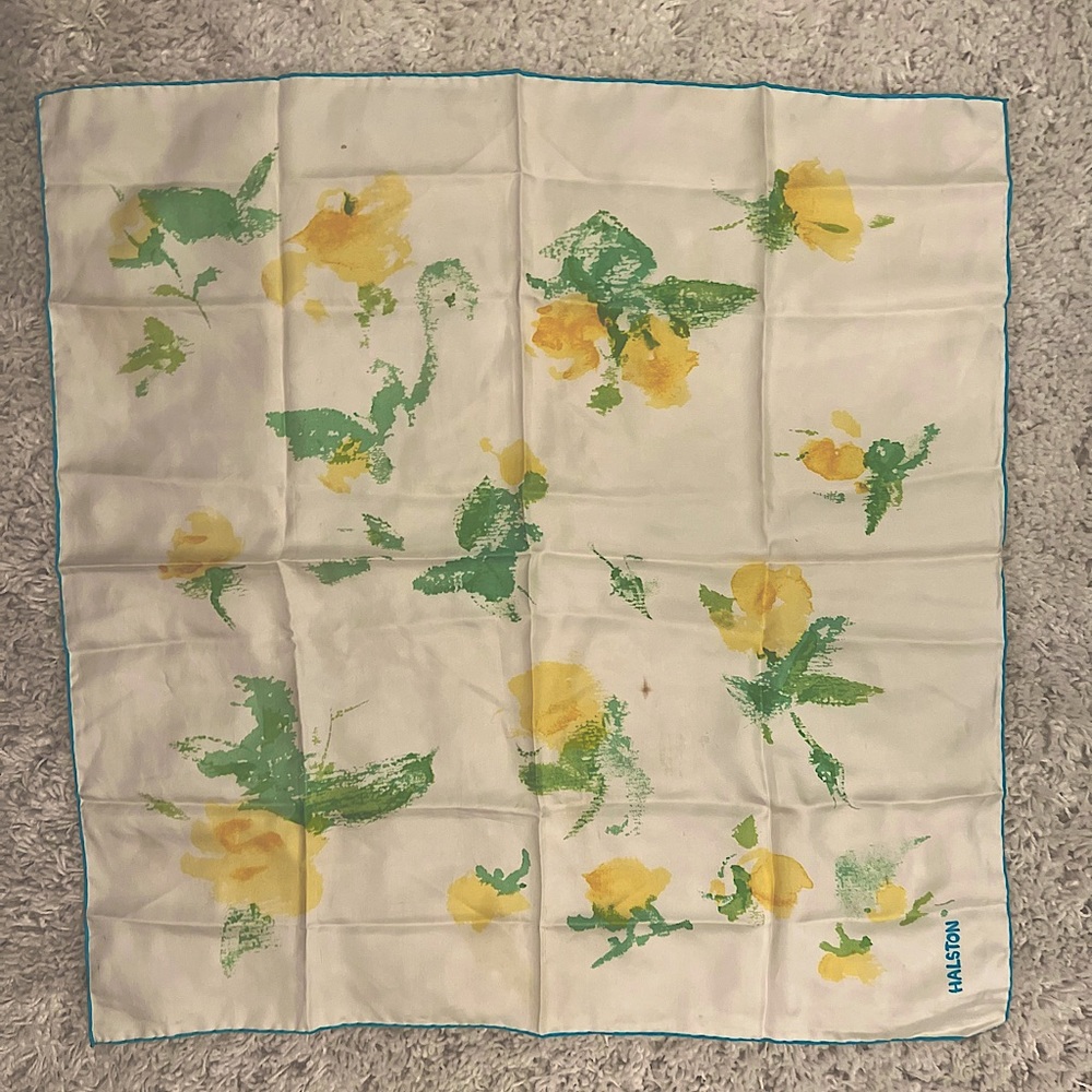 Vintage silk Halston scarf